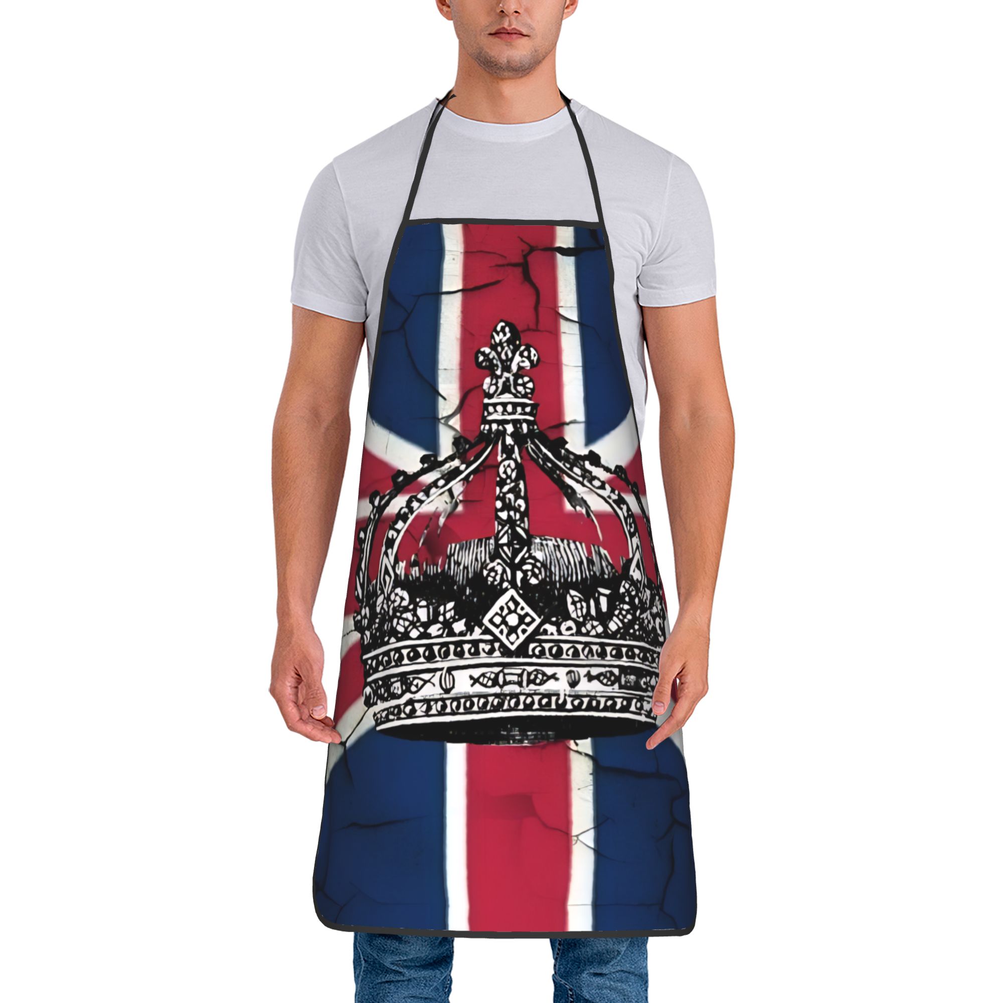 Uk Home Cooking - Schürze mit britischer Flagge, UK-Schürze, für
