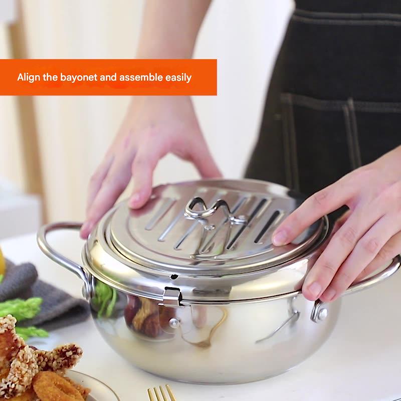 Home Cooking Gas Cylinder - Gebratenes Huhn Kochutensilien Tempura Edelstahl Temperaturregelung